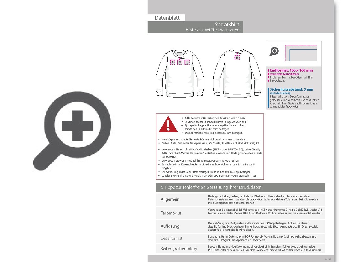 Product Bild sweatshirt_damen__premium_-_mit_zwei_stickpositionen